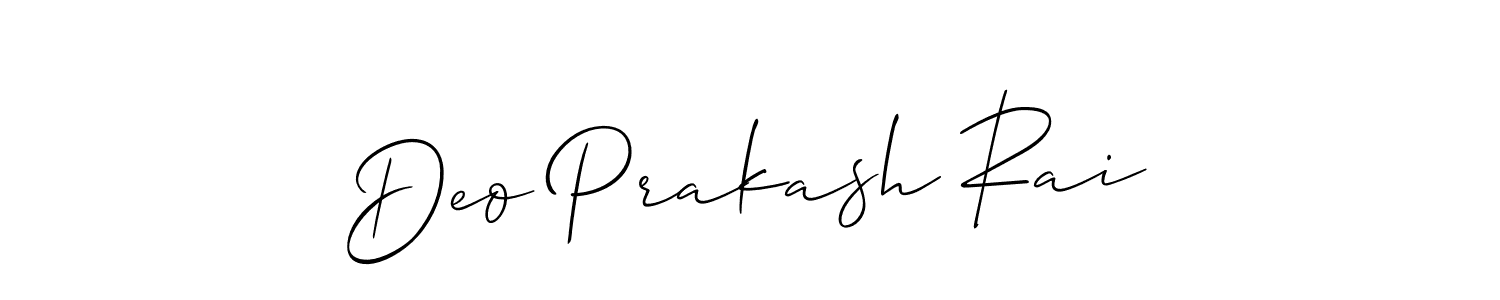 Make a beautiful signature design for name Deo Prakash Rai. With this signature (Allison_Script) style, you can create a handwritten signature for free. Deo Prakash Rai signature style 2 images and pictures png