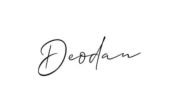 Similarly Allison_Script is the best handwritten signature design. Signature creator online .You can use it as an online autograph creator for name Deodan. Deodan signature style 2 images and pictures png