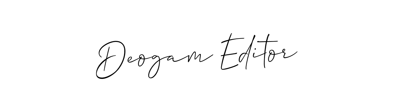 Also we have Deogam Editor name is the best signature style. Create professional handwritten signature collection using Allison_Script autograph style. Deogam Editor signature style 2 images and pictures png