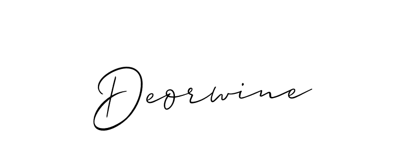 Once you've used our free online signature maker to create your best signature Allison_Script style, it's time to enjoy all of the benefits that Deorwine name signing documents. Deorwine signature style 2 images and pictures png