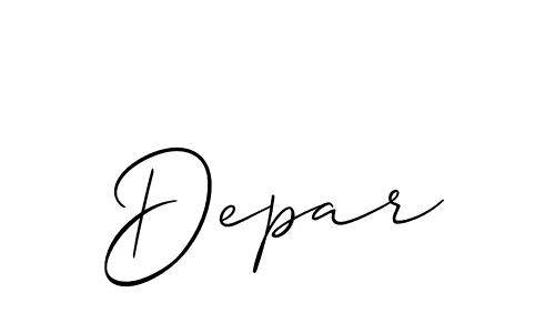 Best and Professional Signature Style for Depar. Allison_Script Best Signature Style Collection. Depar signature style 2 images and pictures png