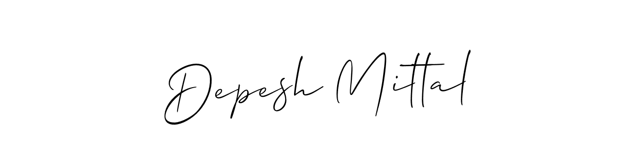Similarly Allison_Script is the best handwritten signature design. Signature creator online .You can use it as an online autograph creator for name Depesh Mittal. Depesh Mittal signature style 2 images and pictures png
