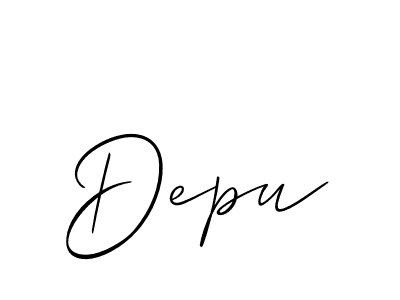 See photos of Depu official signature by Spectra . Check more albums & portfolios. Read reviews & check more about Allison_Script font. Depu signature style 2 images and pictures png