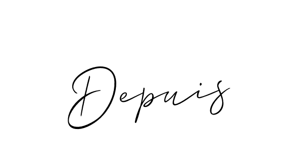 Make a beautiful signature design for name Depuis. Use this online signature maker to create a handwritten signature for free. Depuis signature style 2 images and pictures png