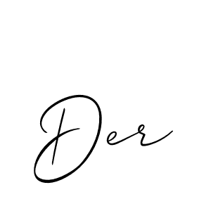 How to make Der signature? Allison_Script is a professional autograph style. Create handwritten signature for Der name. Der signature style 2 images and pictures png