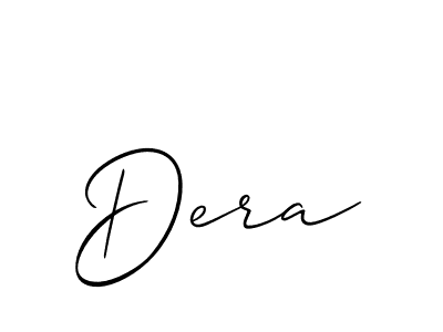 Also we have Dera name is the best signature style. Create professional handwritten signature collection using Allison_Script autograph style. Dera signature style 2 images and pictures png