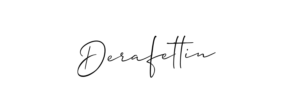 How to make Derafettin name signature. Use Allison_Script style for creating short signs online. This is the latest handwritten sign. Derafettin signature style 2 images and pictures png