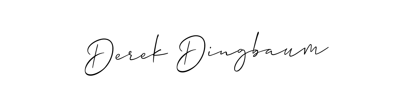 How to make Derek Dingbaum signature? Allison_Script is a professional autograph style. Create handwritten signature for Derek Dingbaum name. Derek Dingbaum signature style 2 images and pictures png