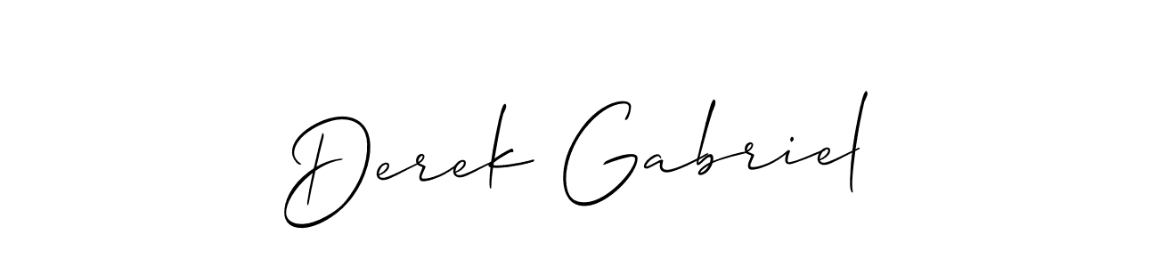 Best and Professional Signature Style for Derek Gabriel. Allison_Script Best Signature Style Collection. Derek Gabriel signature style 2 images and pictures png