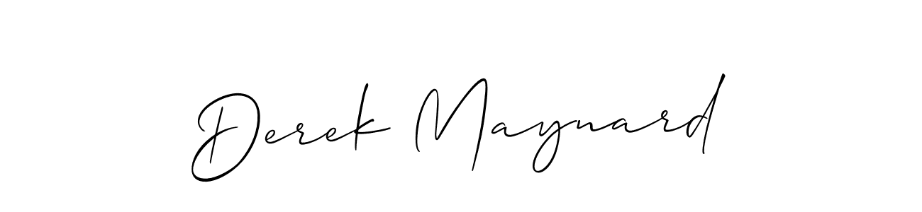 Create a beautiful signature design for name Derek Maynard. With this signature (Allison_Script) fonts, you can make a handwritten signature for free. Derek Maynard signature style 2 images and pictures png