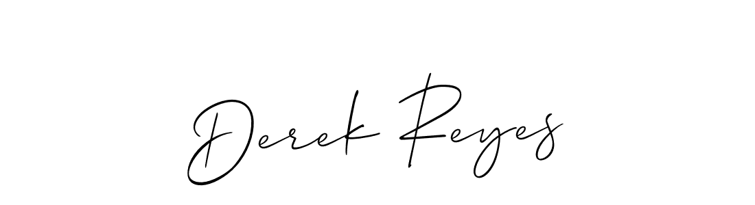 Create a beautiful signature design for name Derek Reyes. With this signature (Allison_Script) fonts, you can make a handwritten signature for free. Derek Reyes signature style 2 images and pictures png