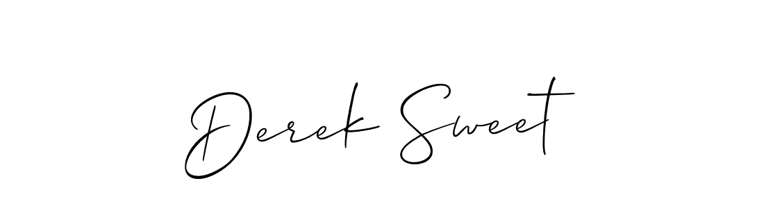 if you are searching for the best signature style for your name Derek Sweet. so please give up your signature search. here we have designed multiple signature styles  using Allison_Script. Derek Sweet signature style 2 images and pictures png