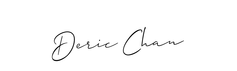 Best and Professional Signature Style for Deric Chan. Allison_Script Best Signature Style Collection. Deric Chan signature style 2 images and pictures png