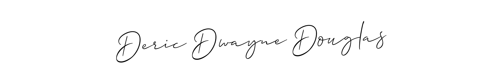 The best way (Allison_Script) to make a short signature is to pick only two or three words in your name. The name Deric Dwayne Douglas include a total of six letters. For converting this name. Deric Dwayne Douglas signature style 2 images and pictures png