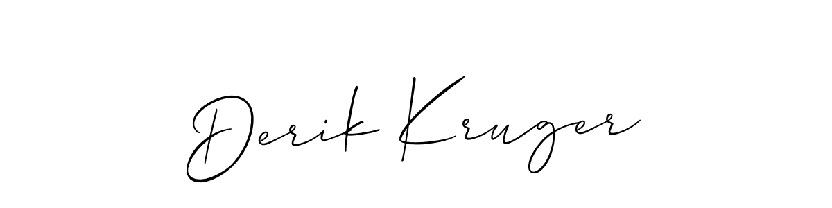 Make a beautiful signature design for name Derik Kruger. Use this online signature maker to create a handwritten signature for free. Derik Kruger signature style 2 images and pictures png