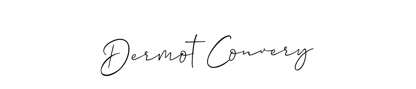 You should practise on your own different ways (Allison_Script) to write your name (Dermot Convery) in signature. don't let someone else do it for you. Dermot Convery signature style 2 images and pictures png