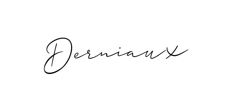Also we have Derniaux name is the best signature style. Create professional handwritten signature collection using Allison_Script autograph style. Derniaux signature style 2 images and pictures png
