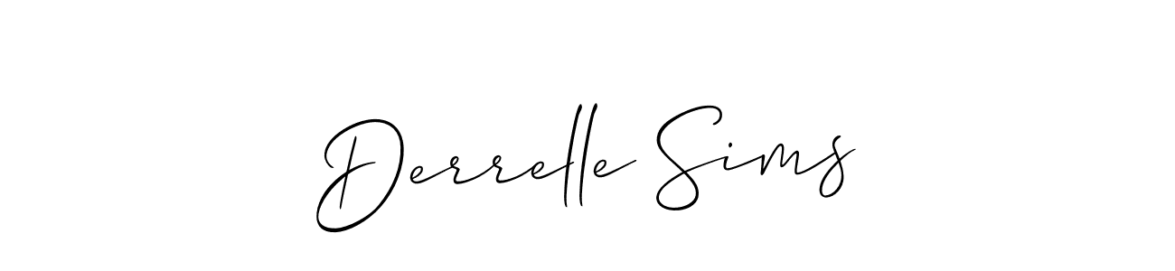 Best and Professional Signature Style for Derrelle Sims. Allison_Script Best Signature Style Collection. Derrelle Sims signature style 2 images and pictures png