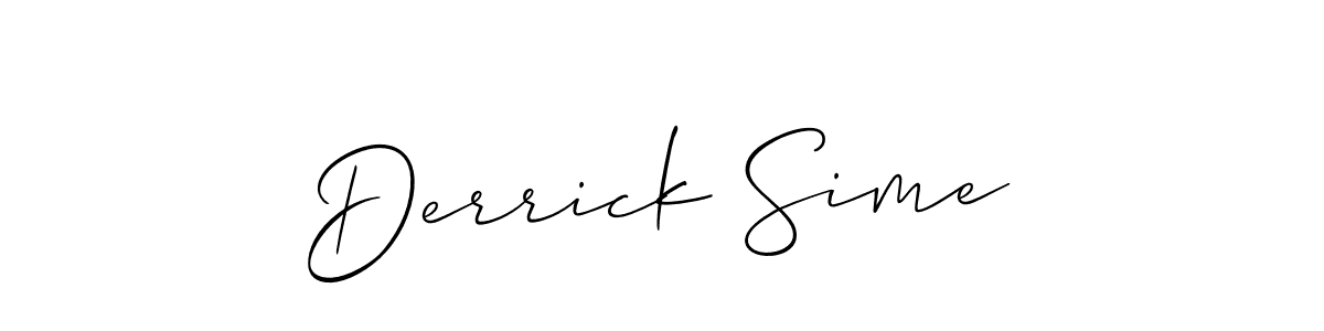 Once you've used our free online signature maker to create your best signature Allison_Script style, it's time to enjoy all of the benefits that Derrick Sime name signing documents. Derrick Sime signature style 2 images and pictures png