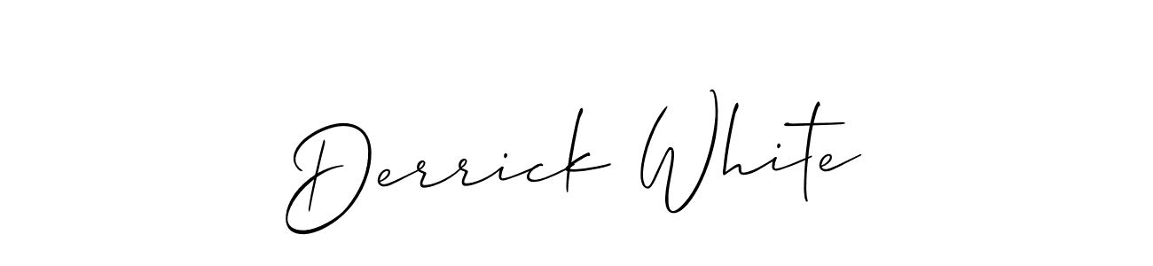 How to make Derrick White signature? Allison_Script is a professional autograph style. Create handwritten signature for Derrick White name. Derrick White signature style 2 images and pictures png