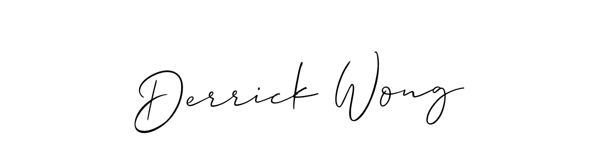 It looks lik you need a new signature style for name Derrick Wong. Design unique handwritten (Allison_Script) signature with our free signature maker in just a few clicks. Derrick Wong signature style 2 images and pictures png