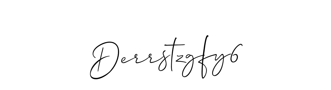 It looks lik you need a new signature style for name Derrstzgfy6. Design unique handwritten (Allison_Script) signature with our free signature maker in just a few clicks. Derrstzgfy6 signature style 2 images and pictures png