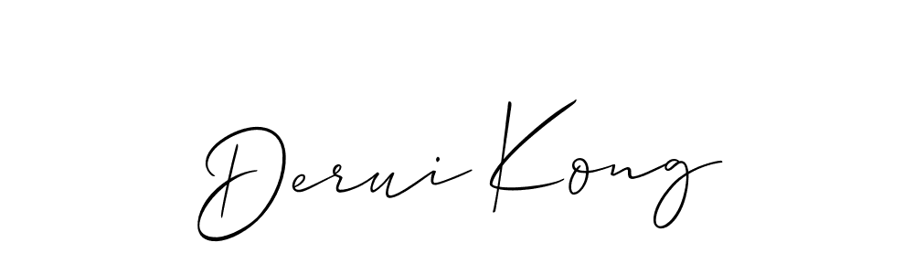 Make a beautiful signature design for name Derui Kong. Use this online signature maker to create a handwritten signature for free. Derui Kong signature style 2 images and pictures png