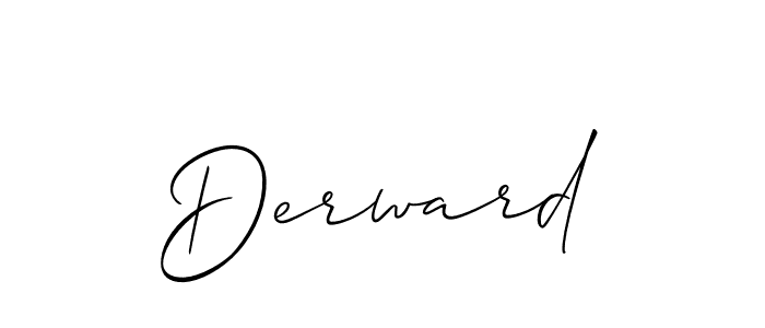 How to make Derward signature? Allison_Script is a professional autograph style. Create handwritten signature for Derward name. Derward signature style 2 images and pictures png