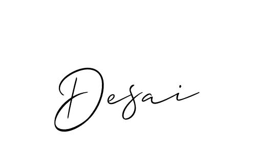 It looks lik you need a new signature style for name Desai. Design unique handwritten (Allison_Script) signature with our free signature maker in just a few clicks. Desai signature style 2 images and pictures png