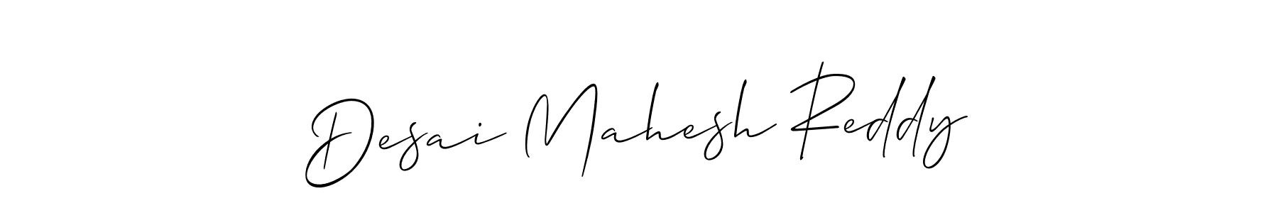 Allison_Script is a professional signature style that is perfect for those who want to add a touch of class to their signature. It is also a great choice for those who want to make their signature more unique. Get Desai Mahesh Reddy name to fancy signature for free. Desai Mahesh Reddy signature style 2 images and pictures png