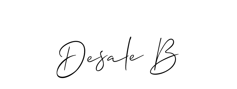 See photos of Desale B official signature by Spectra . Check more albums & portfolios. Read reviews & check more about Allison_Script font. Desale B signature style 2 images and pictures png