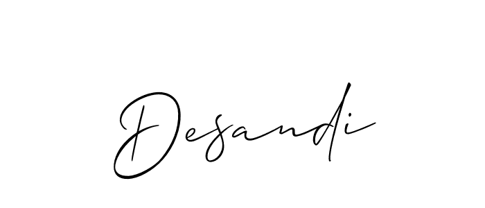 if you are searching for the best signature style for your name Desandi. so please give up your signature search. here we have designed multiple signature styles  using Allison_Script. Desandi signature style 2 images and pictures png