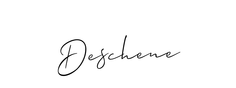 How to Draw Deschene signature style? Allison_Script is a latest design signature styles for name Deschene. Deschene signature style 2 images and pictures png