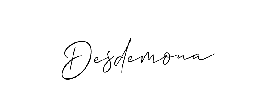 The best way (Allison_Script) to make a short signature is to pick only two or three words in your name. The name Desdemona include a total of six letters. For converting this name. Desdemona signature style 2 images and pictures png