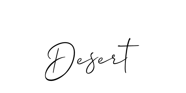 if you are searching for the best signature style for your name Desert. so please give up your signature search. here we have designed multiple signature styles  using Allison_Script. Desert signature style 2 images and pictures png