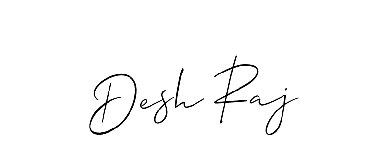 Also You can easily find your signature by using the search form. We will create Desh Raj name handwritten signature images for you free of cost using Allison_Script sign style. Desh Raj signature style 2 images and pictures png