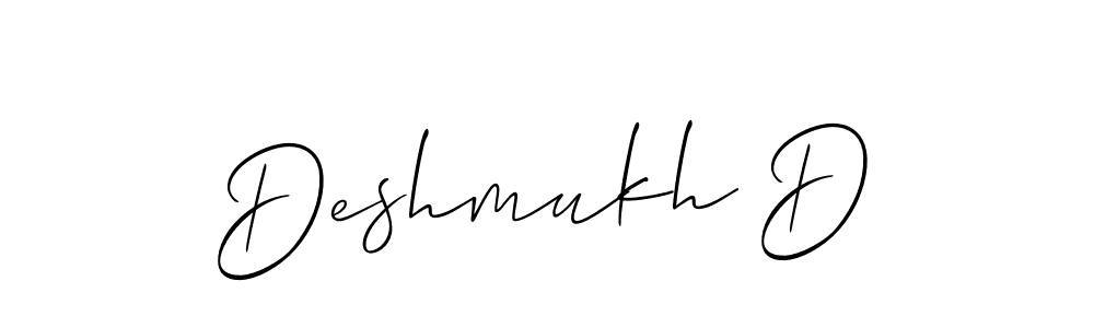 Make a beautiful signature design for name Deshmukh D. Use this online signature maker to create a handwritten signature for free. Deshmukh D signature style 2 images and pictures png