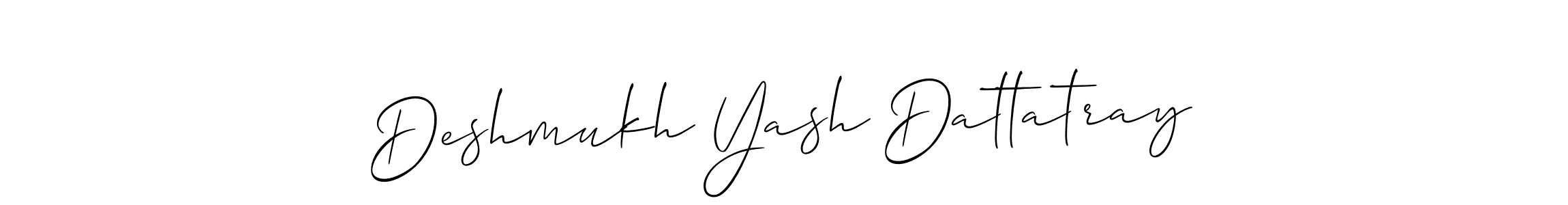 Use a signature maker to create a handwritten signature online. With this signature software, you can design (Allison_Script) your own signature for name Deshmukh Yash Dattatray. Deshmukh Yash Dattatray signature style 2 images and pictures png