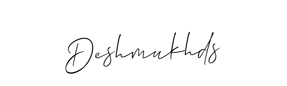 Also You can easily find your signature by using the search form. We will create Deshmukhds name handwritten signature images for you free of cost using Allison_Script sign style. Deshmukhds signature style 2 images and pictures png