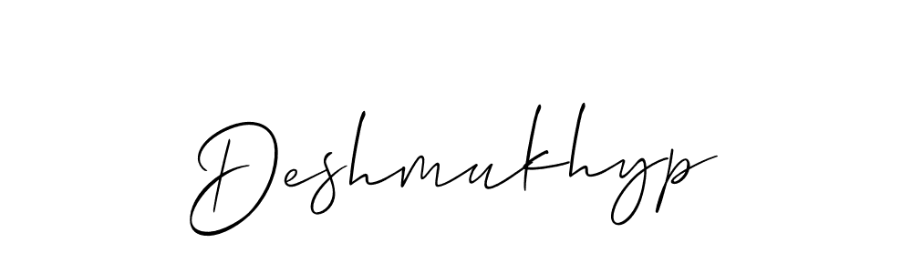 Also You can easily find your signature by using the search form. We will create Deshmukhyp name handwritten signature images for you free of cost using Allison_Script sign style. Deshmukhyp signature style 2 images and pictures png