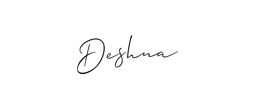 Make a short Deshna✨ signature style. Manage your documents anywhere anytime using Allison_Script. Create and add eSignatures, submit forms, share and send files easily. Deshna✨ signature style 2 images and pictures png