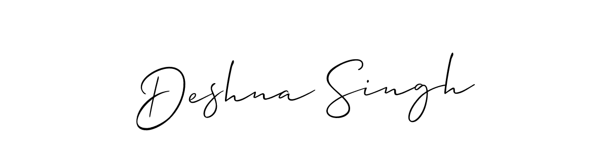 Similarly Allison_Script is the best handwritten signature design. Signature creator online .You can use it as an online autograph creator for name Deshna Singh. Deshna Singh signature style 2 images and pictures png