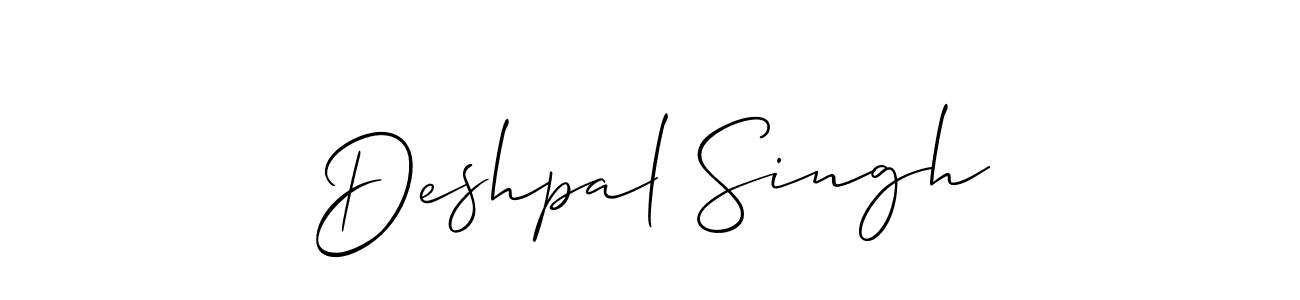 How to Draw Deshpal Singh signature style? Allison_Script is a latest design signature styles for name Deshpal Singh. Deshpal Singh signature style 2 images and pictures png