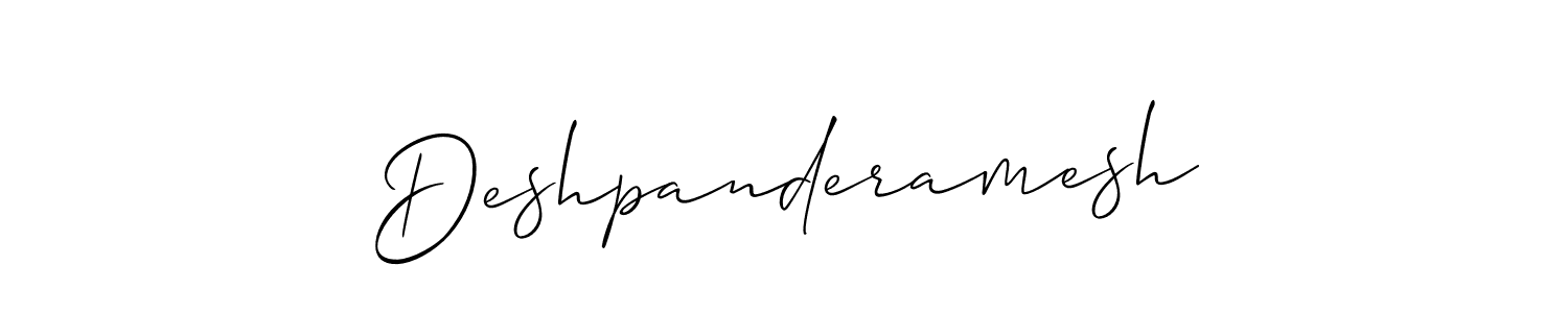 Also we have Deshpanderamesh name is the best signature style. Create professional handwritten signature collection using Allison_Script autograph style. Deshpanderamesh signature style 2 images and pictures png