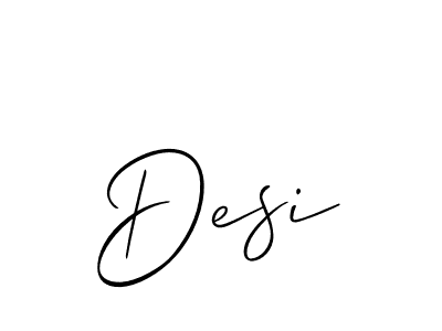 It looks lik you need a new signature style for name Desi. Design unique handwritten (Allison_Script) signature with our free signature maker in just a few clicks. Desi signature style 2 images and pictures png