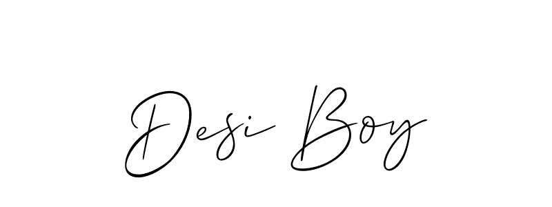 Also we have Desi Boy name is the best signature style. Create professional handwritten signature collection using Allison_Script autograph style. Desi Boy signature style 2 images and pictures png