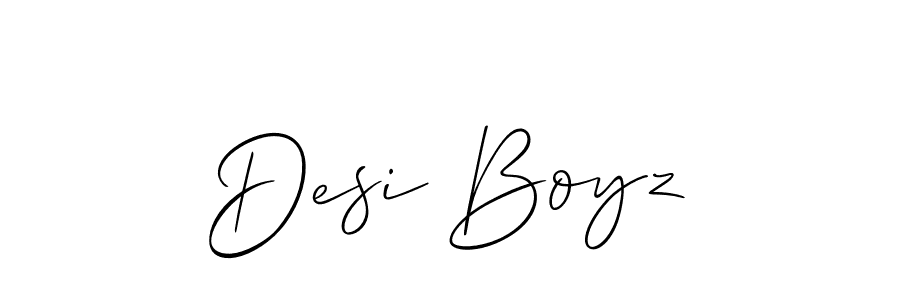 It looks lik you need a new signature style for name Desi Boyz. Design unique handwritten (Allison_Script) signature with our free signature maker in just a few clicks. Desi Boyz signature style 2 images and pictures png