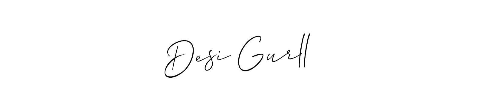 Similarly Allison_Script is the best handwritten signature design. Signature creator online .You can use it as an online autograph creator for name Desi Gurll❤️. Desi Gurll❤️ signature style 2 images and pictures png
