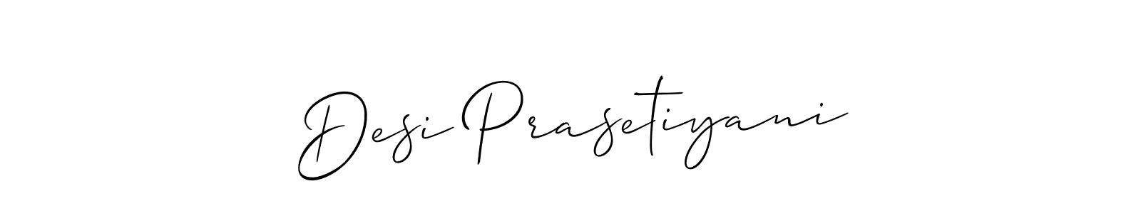 Once you've used our free online signature maker to create your best signature Allison_Script style, it's time to enjoy all of the benefits that Desi Prasetiyani name signing documents. Desi Prasetiyani signature style 2 images and pictures png