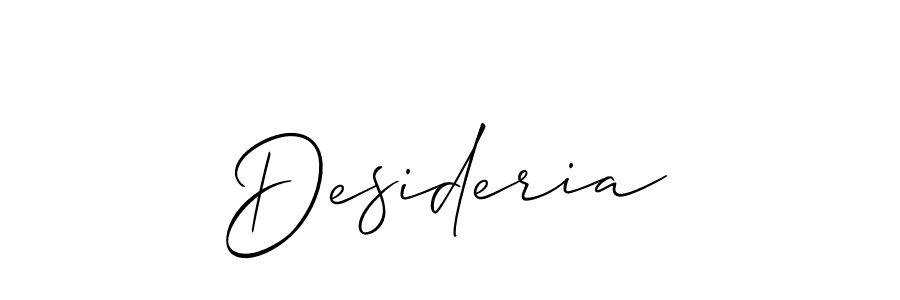 Create a beautiful signature design for name Desideria. With this signature (Allison_Script) fonts, you can make a handwritten signature for free. Desideria signature style 2 images and pictures png